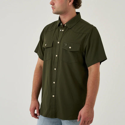 Performance Western Shirt - Mallard  Green