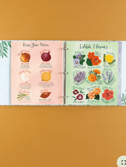 Hydrangea Large Recipe Binder