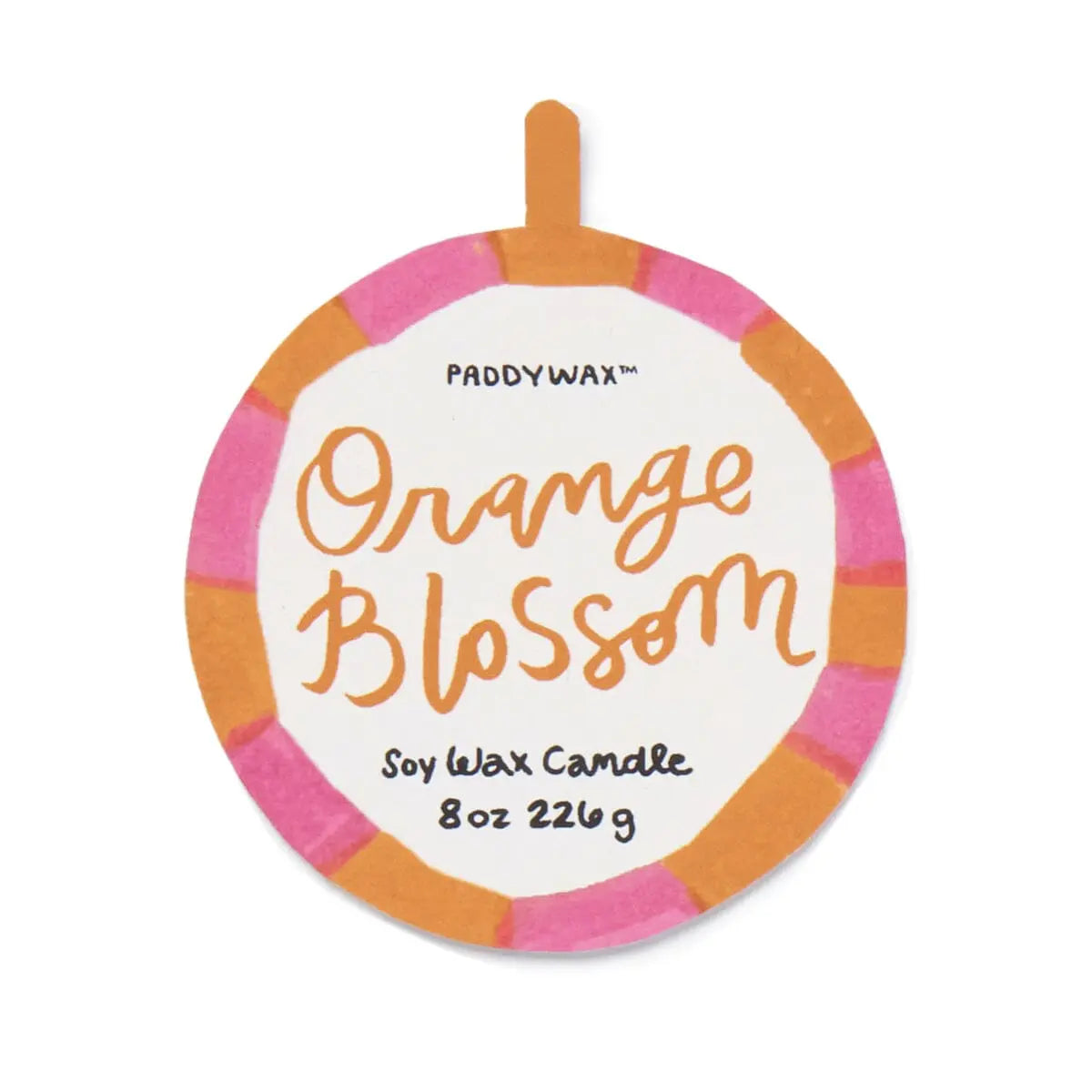 A Depo 8 Oz Handpainted "Sun" Ceramic - Orange Blossom