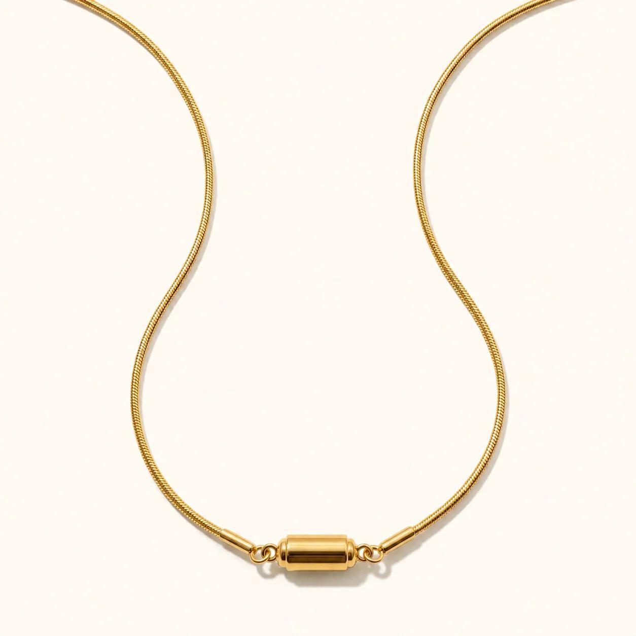 Magna Snake Necklace - Gold