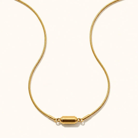 Magna Snake Necklace - Gold