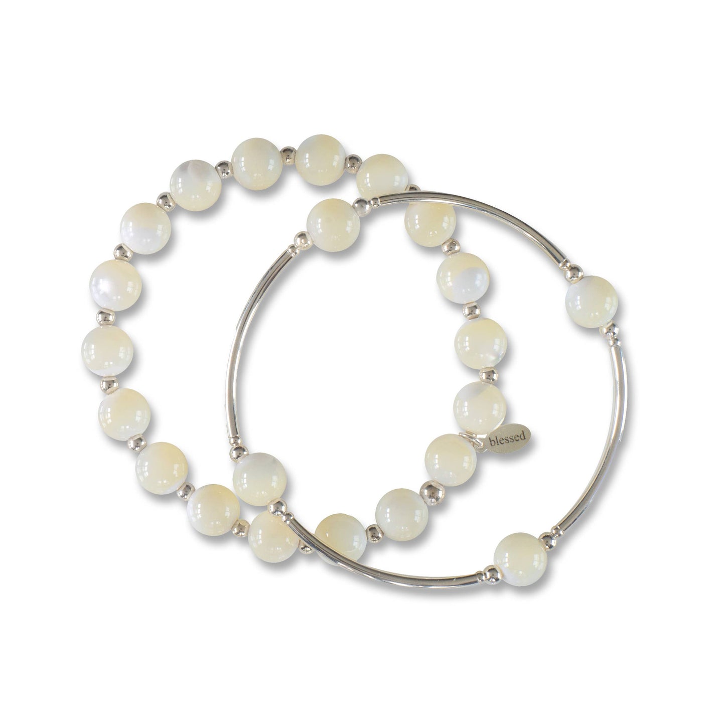 Count Your Blessings Bracelet in Mother of Pearl: L
