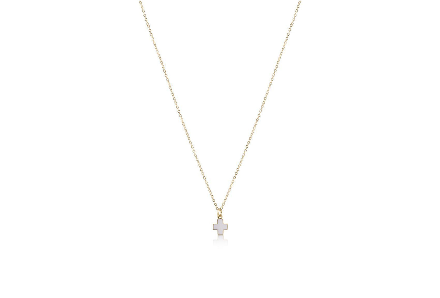 16" Signature Cross Charm Necklace