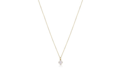 16" Signature Cross Charm Necklace