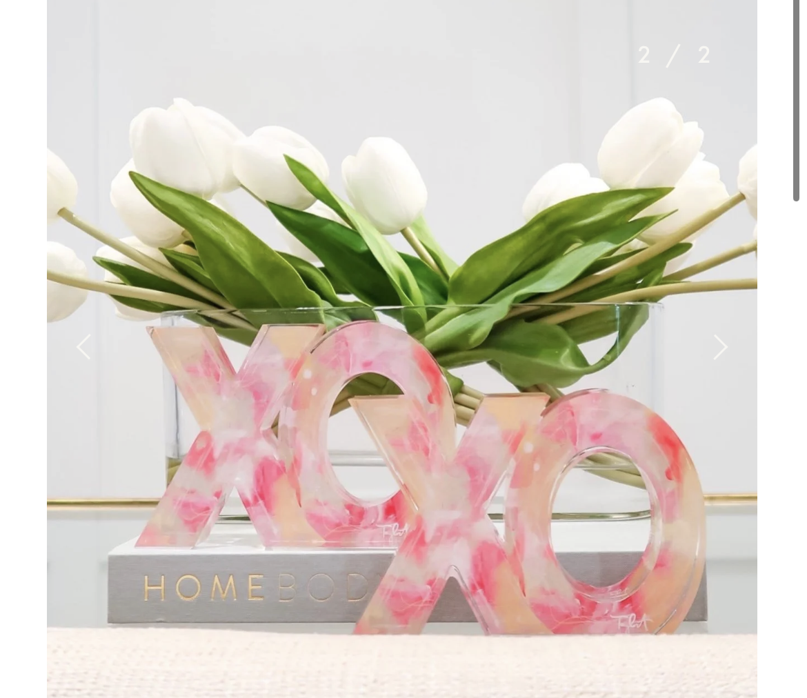 Acrylic Letter Block Sorority Letters