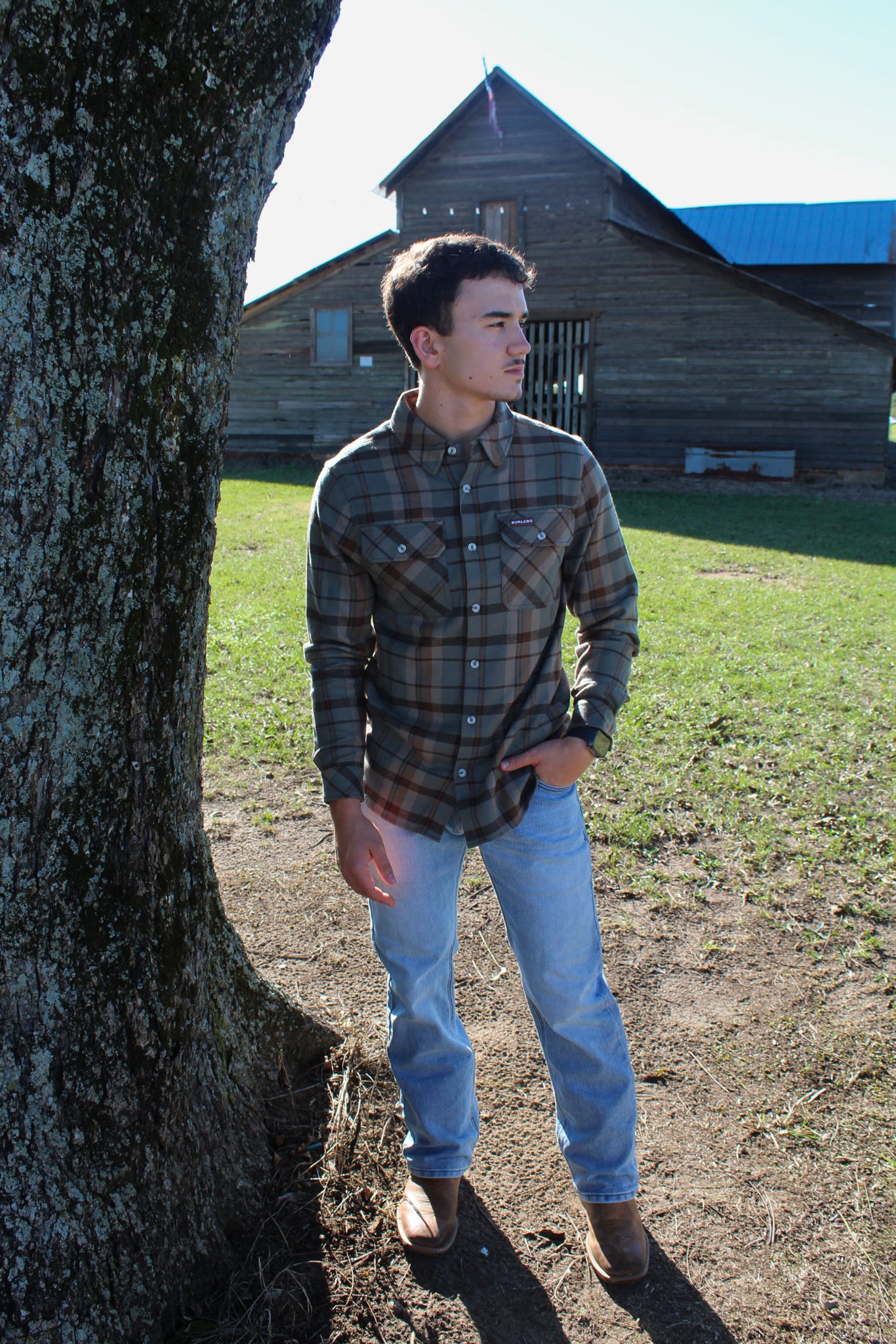 Flannel - Timber Brown