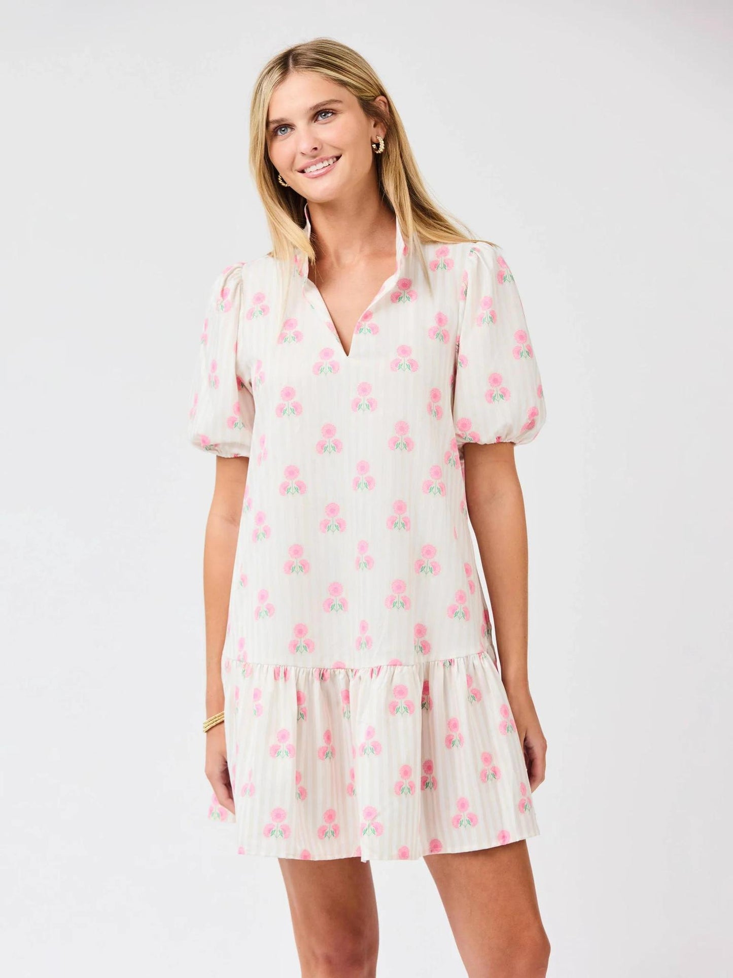 Nancy Sweetbriar Stripe Dress in Pink
