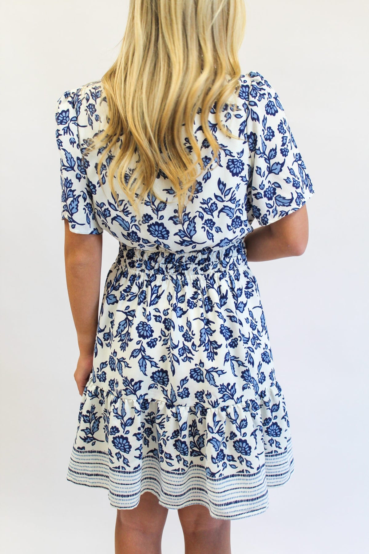 Tracey Mini Dress - Ivy Script Navy