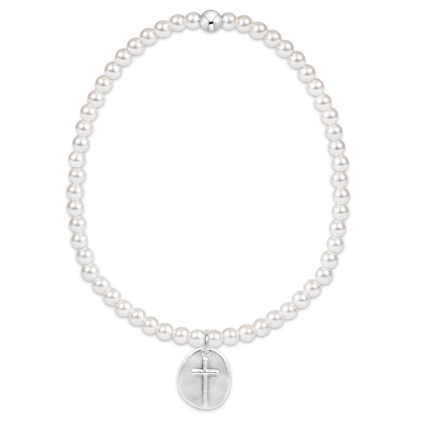 Classic Pearl 3mm Inspire Small Sterling Charm