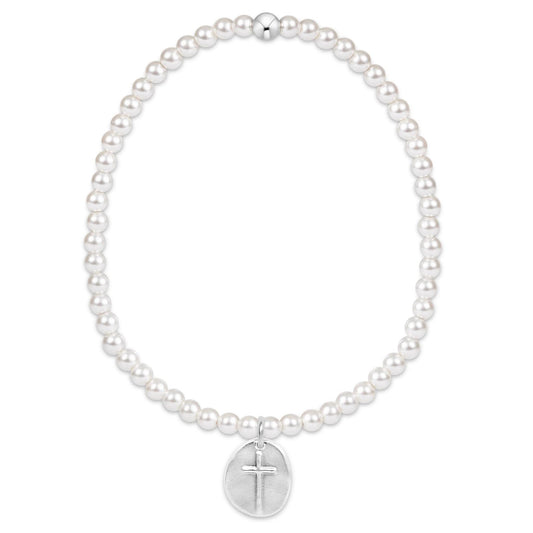 Classic Pearl 3mm Inspire Small Sterling Charm