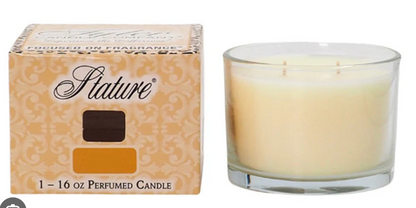 16oz Stature Perfumed Candle (Clear Glass)