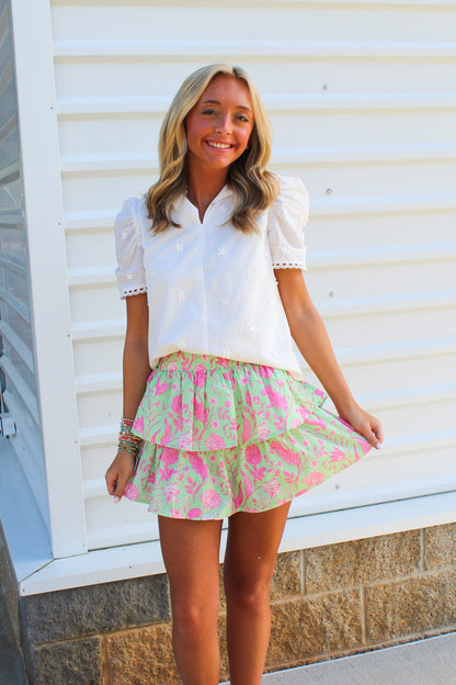 Green "Get Me" Skirt