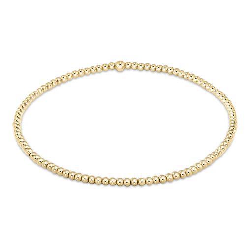 Classic Gold 2mm Bead Bracelet