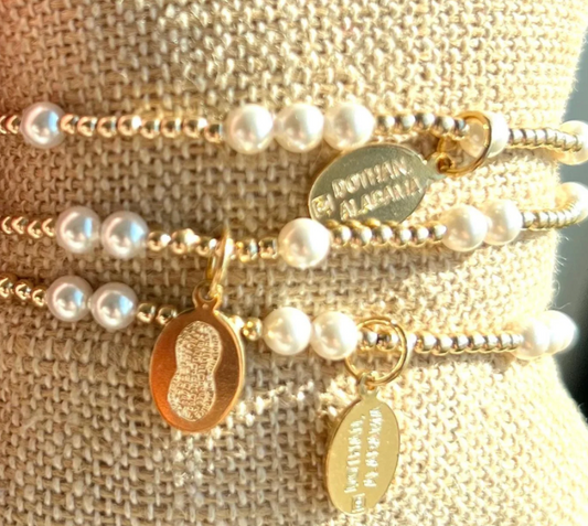 Extends - Hope Unwritten Bracelet - Pearl - Custom 8mm Disc