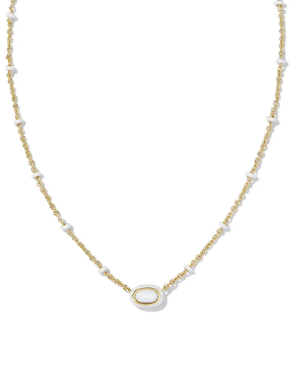 Mini Elisa Enamel Pendant Necklace