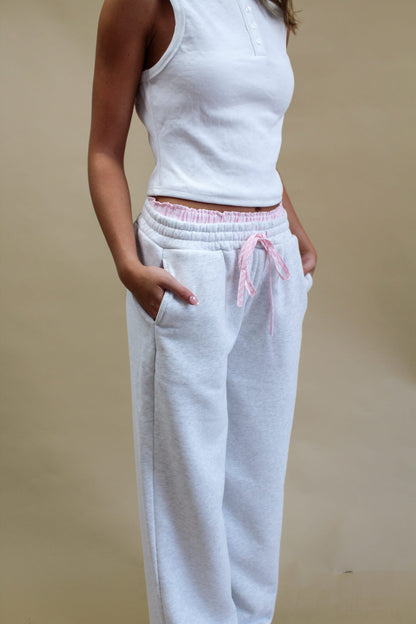 Peekaboo Plaid Boxer Sweatpants