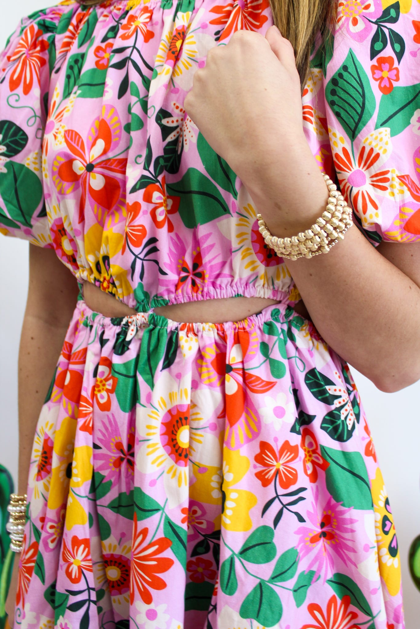 Annie Floral Pop Mini Dress