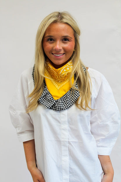Asst Ruffled Bandana Scarf