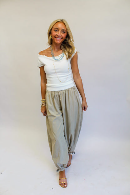 Beachwalk Flowy Ankle Tie Everyday Pants