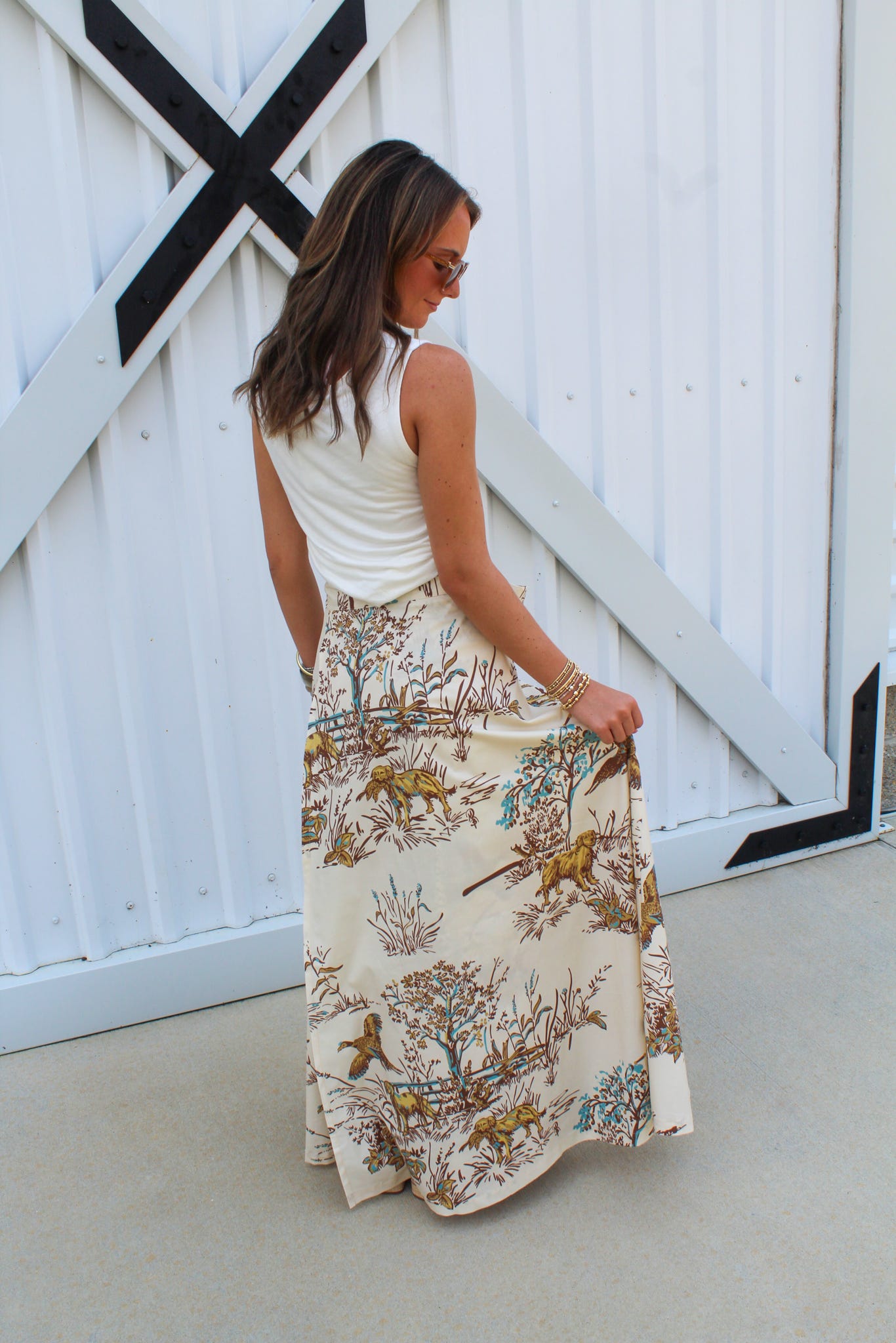 Maple Field & Feather Brady Wrap Maxi Skirt