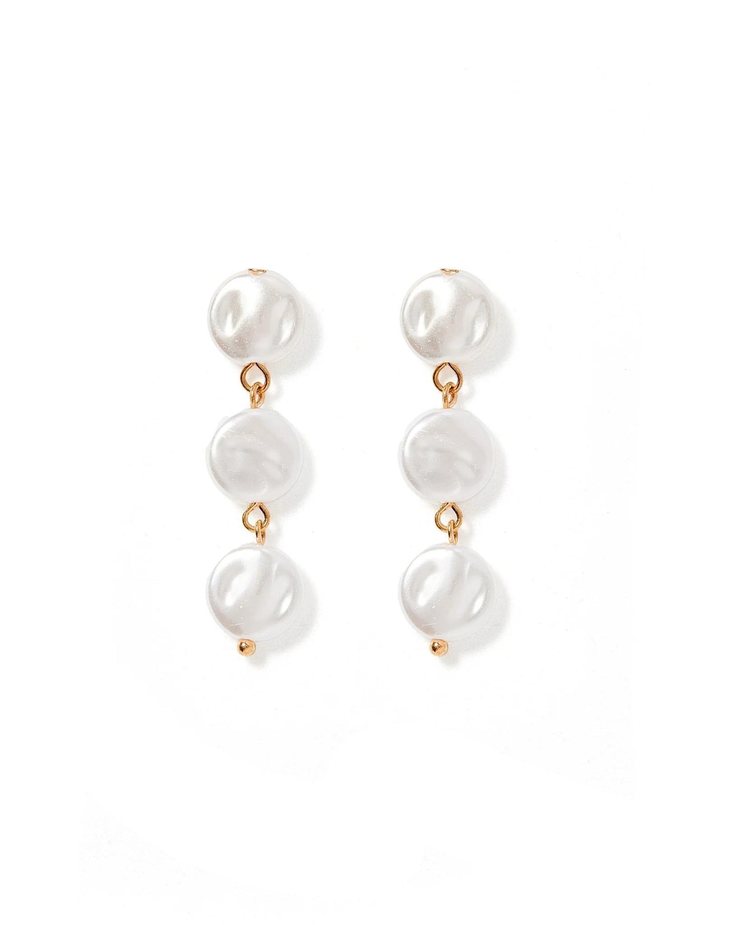 Libby 3 Pearl Earrings