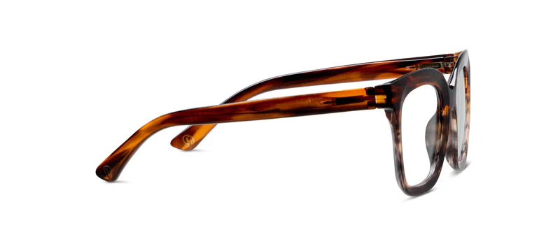 Cleo - Brown Ombre Horn Peepers