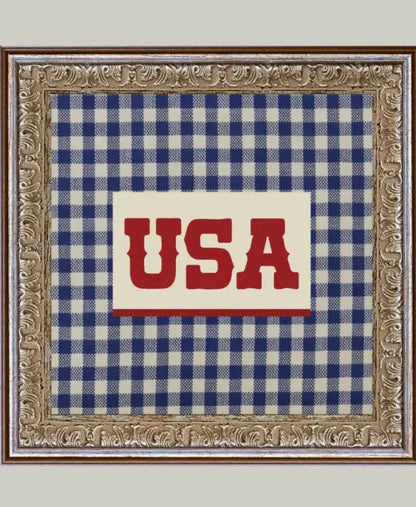Plaid USA Framed Antique Art 6x6