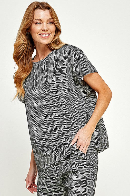 Far From Home Textured Lounge Top