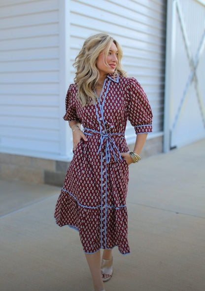 Lilibet Puff Sleeve Mini Dress