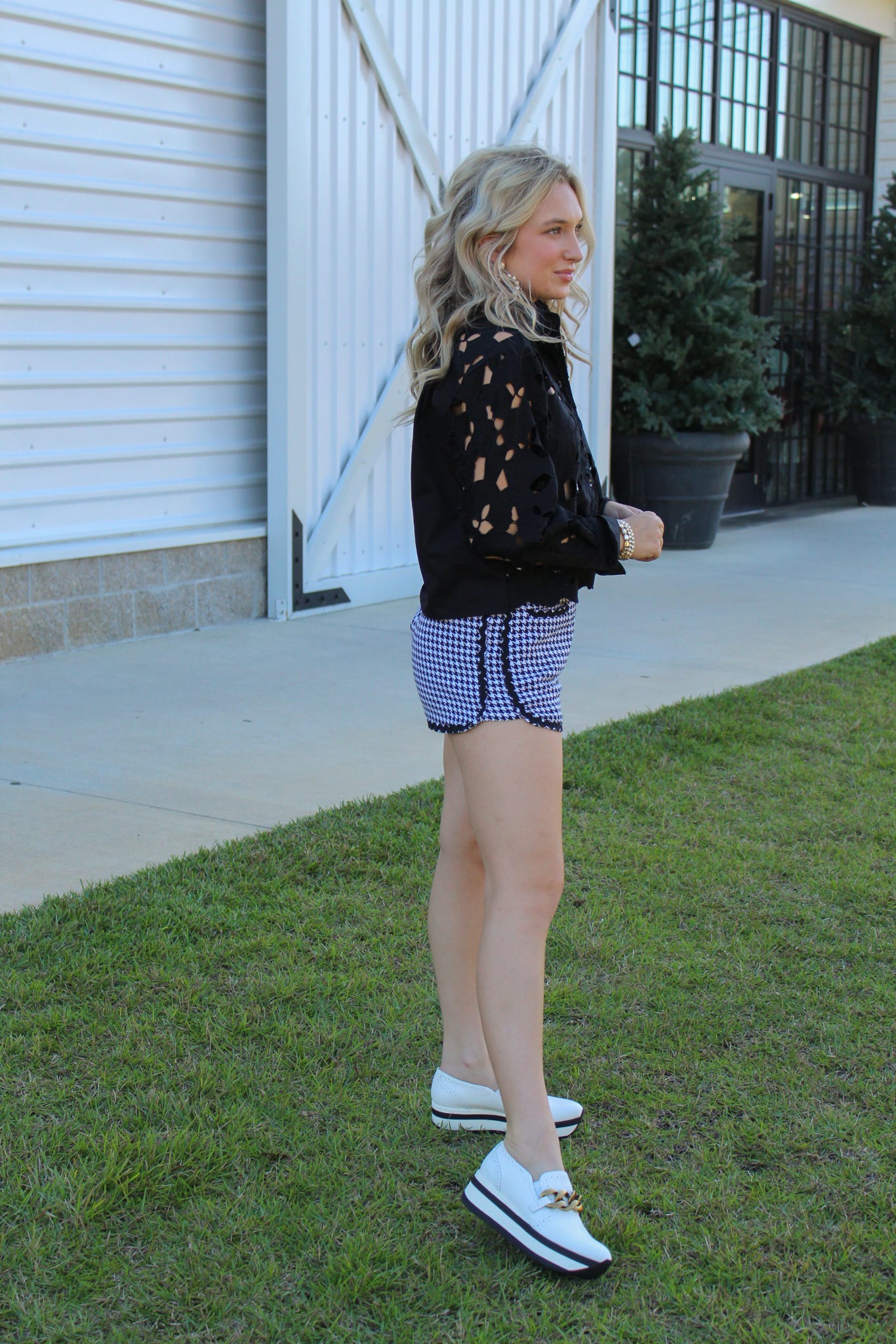 Houndstooth Shorties