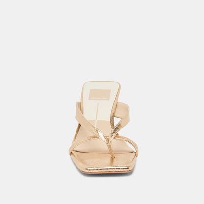 Brevel Gold Distressed Leather