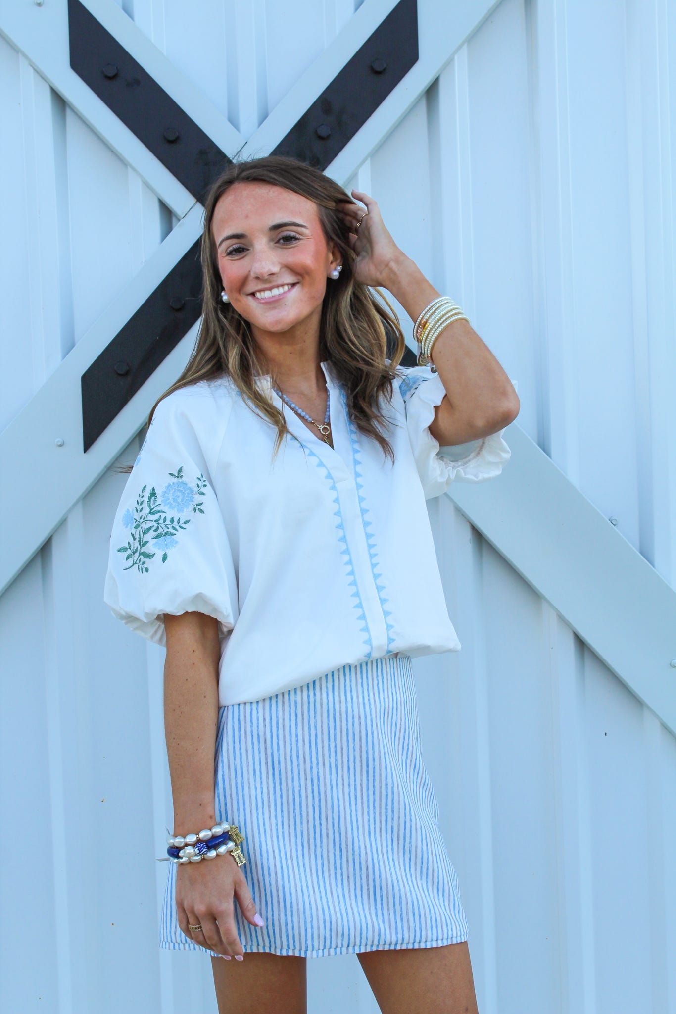 Sail Away Stripe Skirt