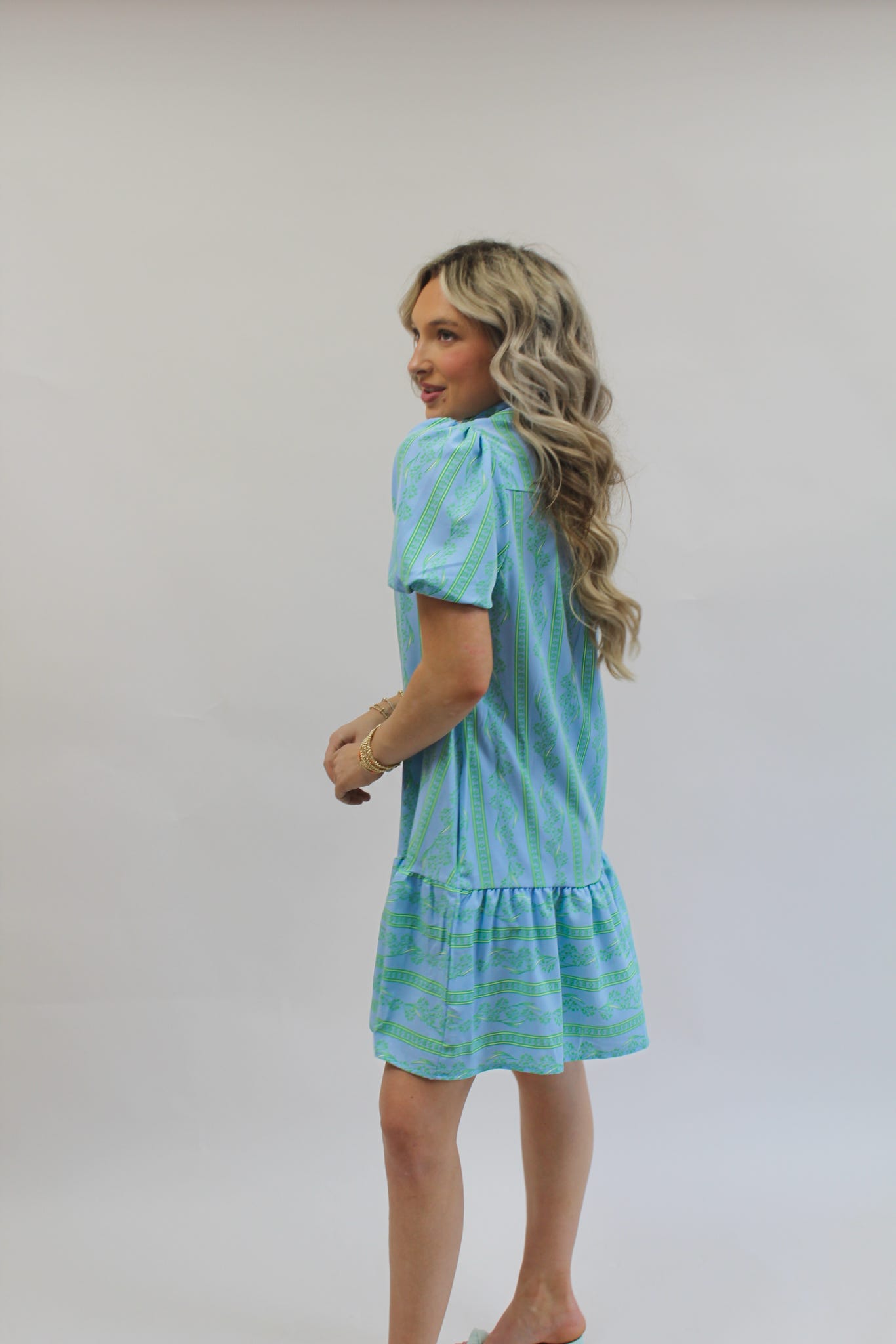 Nancy Garden Lace Dress in Green
