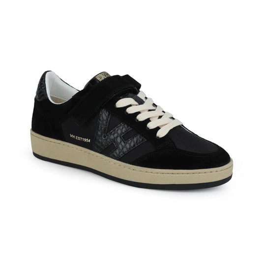 Next 12 - Nude Laced Black Croco Low Top