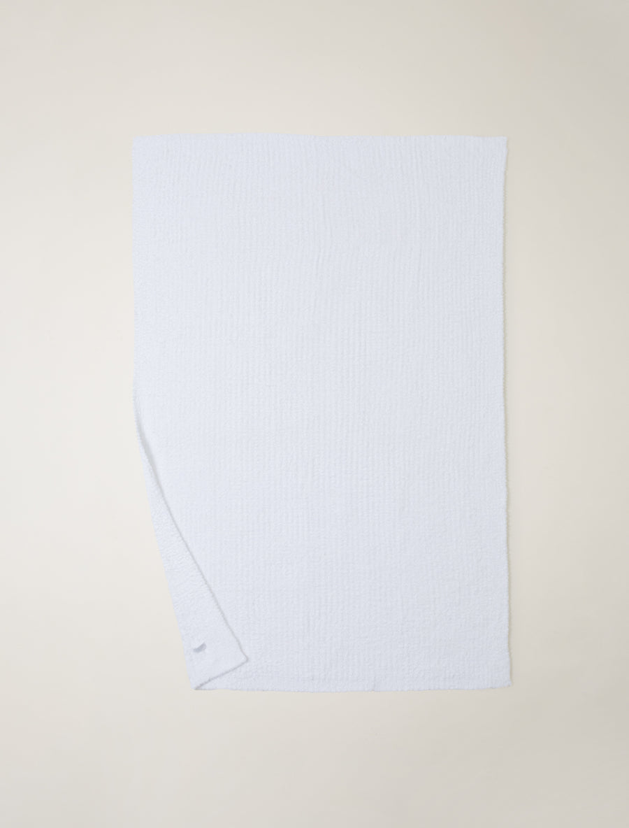 CozyChic Ribbed Throw White
