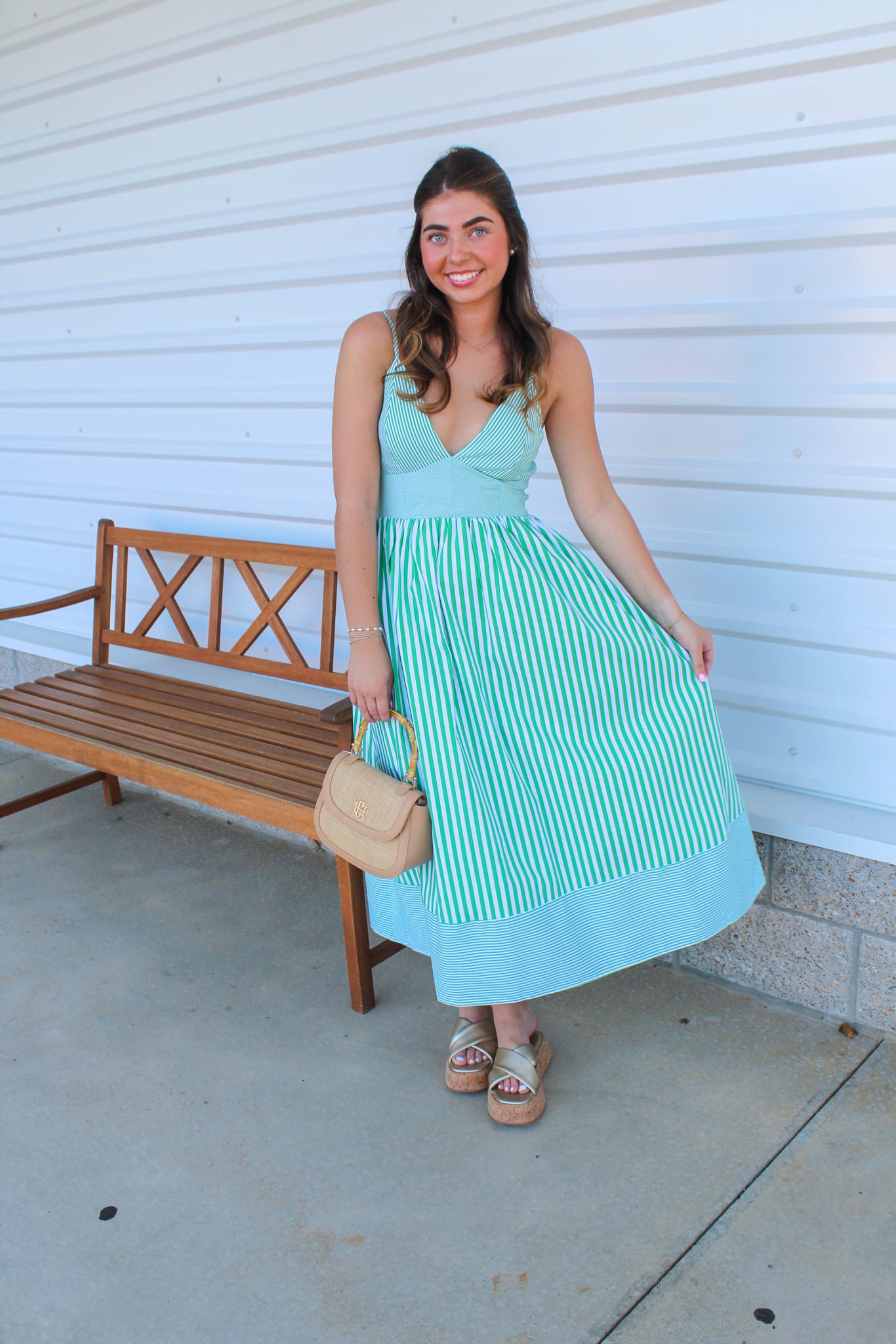Callie Midi Dress (Green)