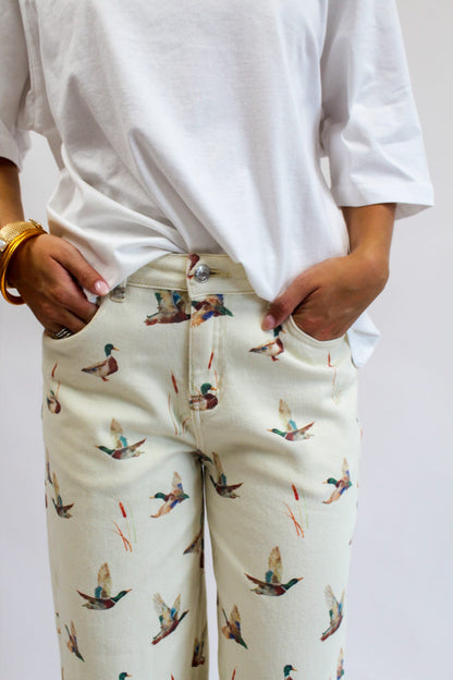 Take Flight Denim Wide Leg Pants