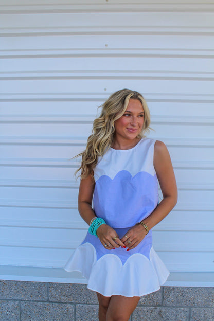 Lavender Cupcake Mini Skirt Set