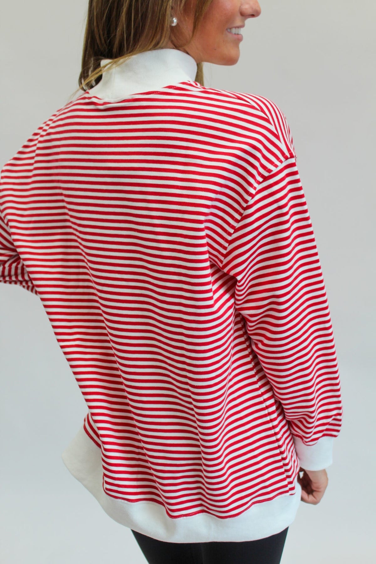 Here We Go Mockneck Sweatshirt