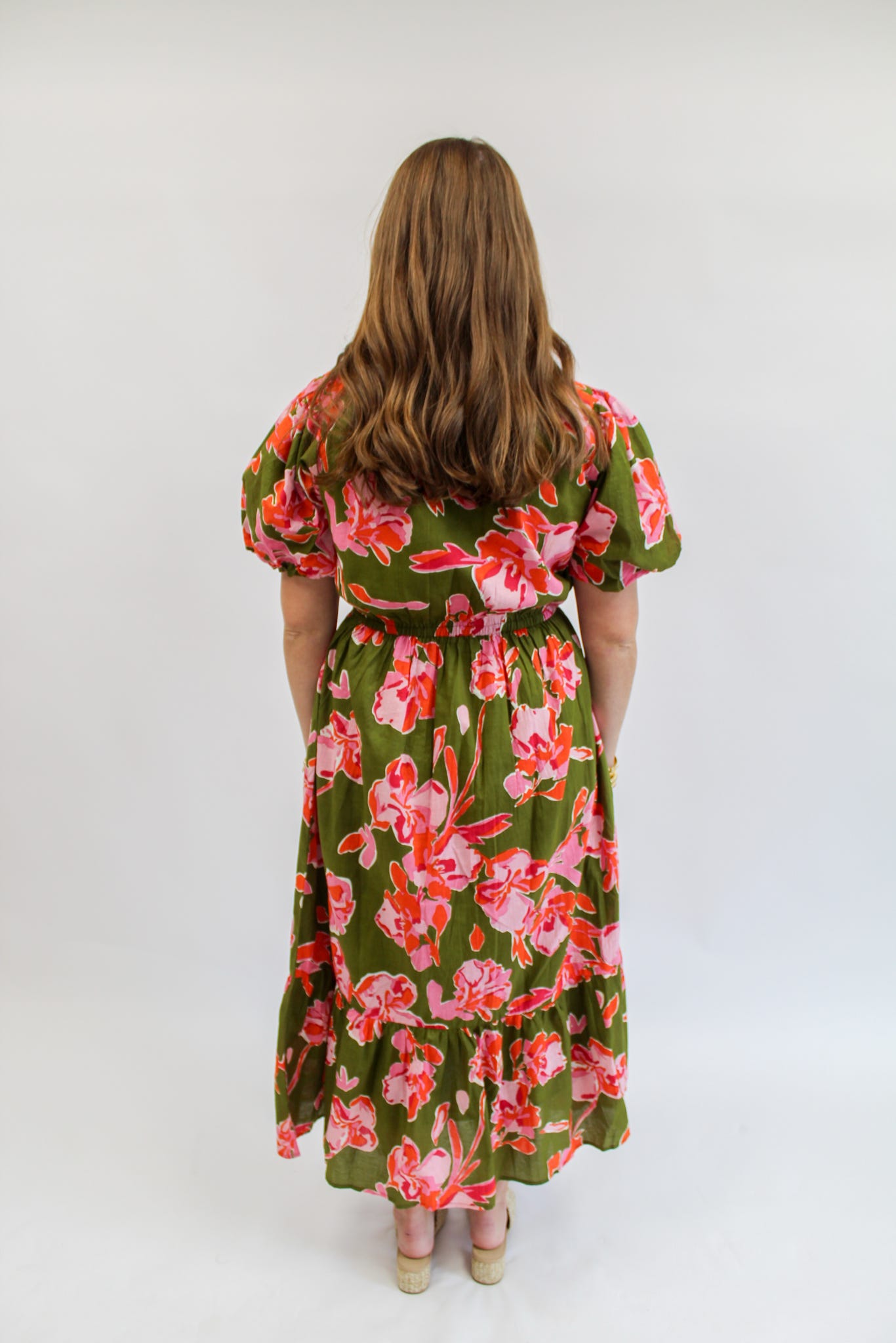 Farah Puff Sleeve Floral Dress