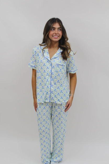 Pant Set Charlotte Sweetbrr Lttce Blu
