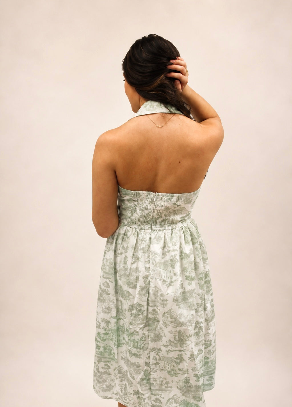 Piper Halter Dress - Green