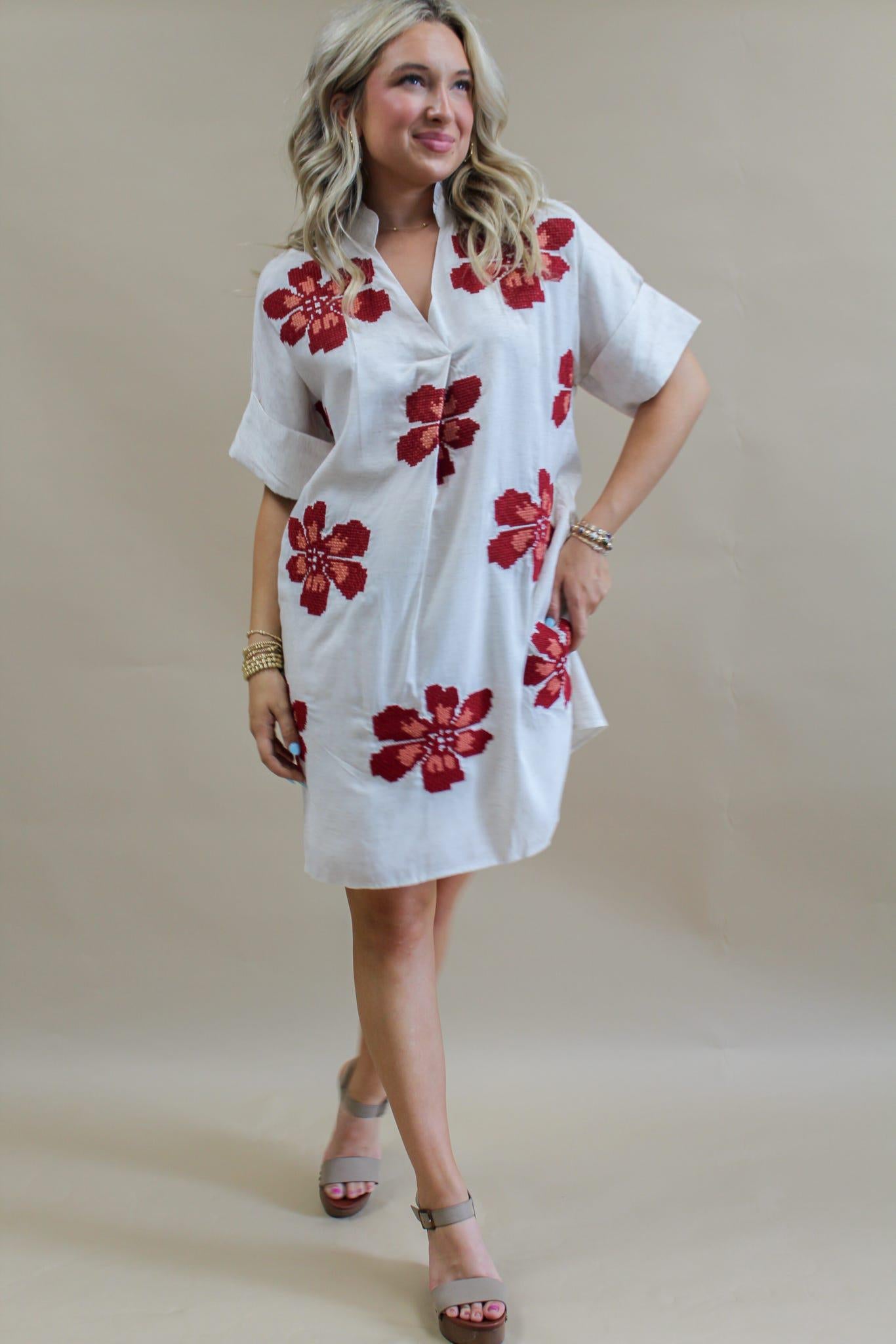 Alaina Crochet Detail Dress