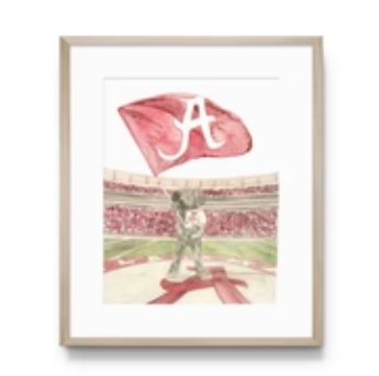 The University of Alabama Big Al Print, Collegiate : 5x7