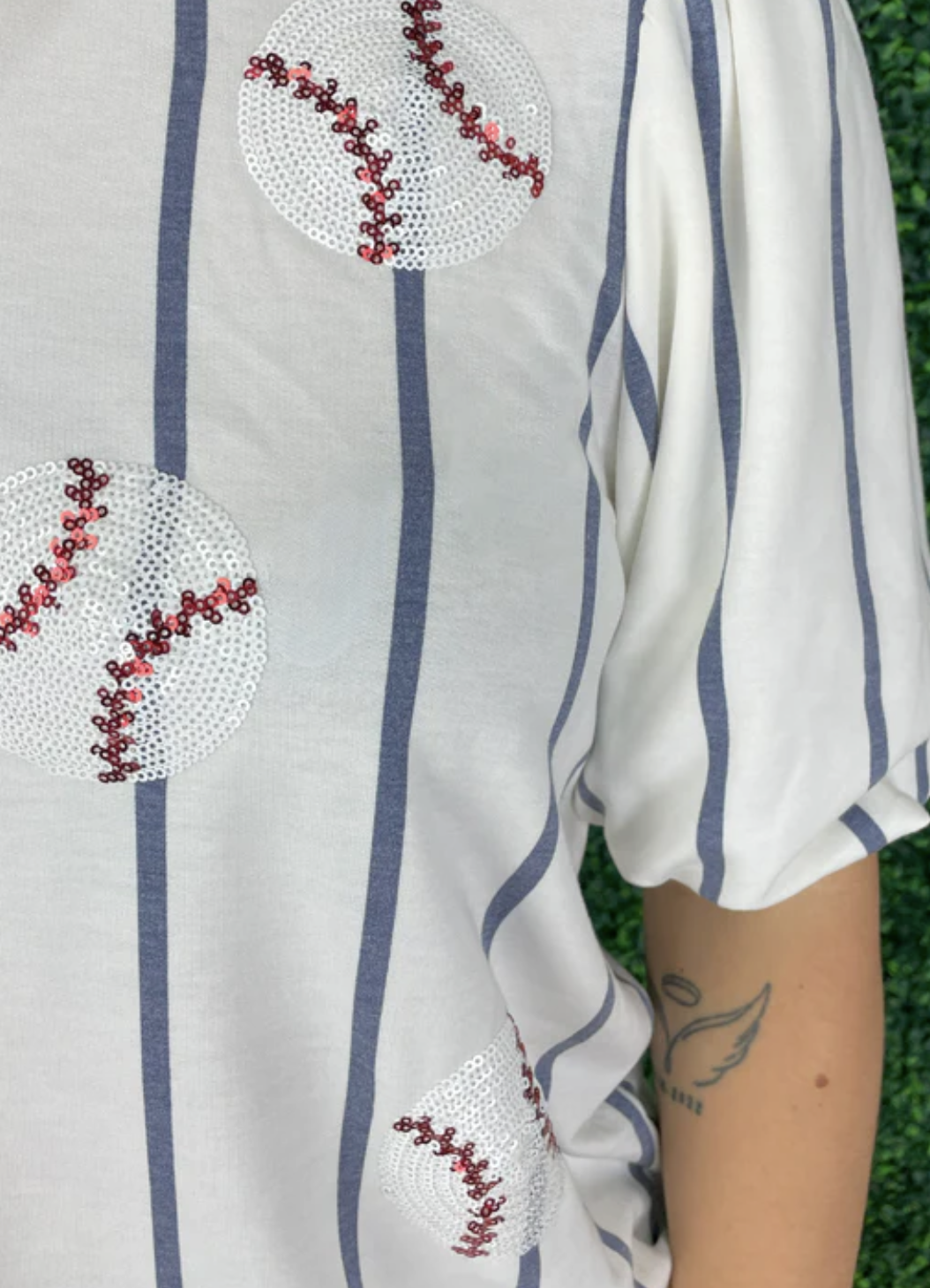 Top Tina Sequin Baseball