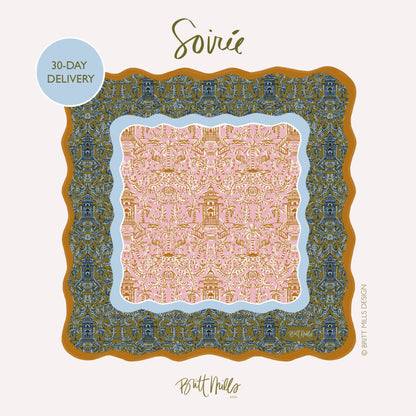 Britt Mills Mahjong Mats (Non-Neoprene): Colorful Chinoiserie
