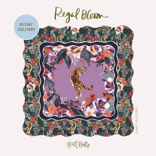 Britt Mills Mahjong Mats (Non-Neoprene): Regal Bloom