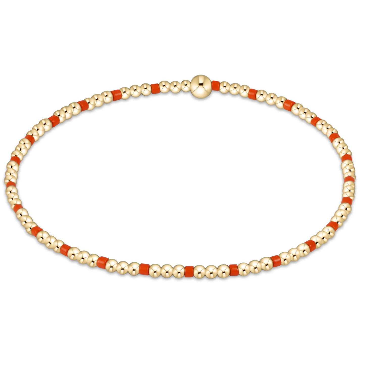Gameday Hope Sincerity Pattern 2mm Bead Bracelet