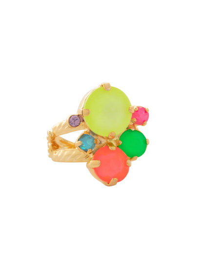 Crystal Assorted Rounds Stacked Ring