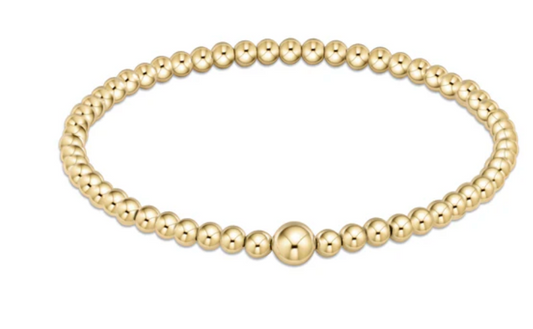 Classic Gold 4mm Bead Bangle